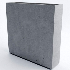 Вазон бетонный уличный «Барселона XL» 100x100x25 см