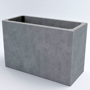 Вазон бетонный уличный «Кадис L» 53x80x35 см