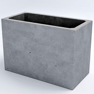 Вазон бетонный уличный «Кадис М» 49x70x35 см