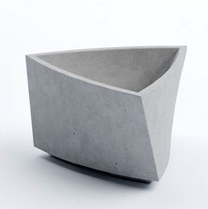 Вазон бетонный уличный «Мадрид S» 18x30 см