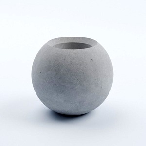 Вазон бетонный уличный "Сфера S" 43x50 см