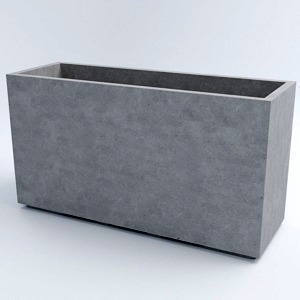 Вазон бетонный уличный «Сидней L» 57x105x35 см