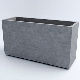 Вазон бетонный уличный «Сидней L» 57x105x35 см