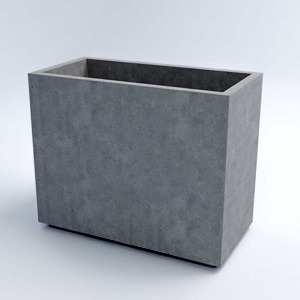 Вазон бетонный уличный «Сидней M» 57x70x35 см
