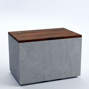 Скамейка бетонная Лиссабон М 42x60x40 см