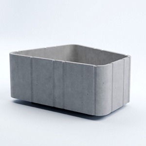 Скамейка бетонная Сегмент №1 50x116x93 см