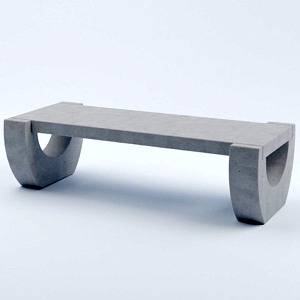 Скамейка бетонная Севилья 42x150x60 см