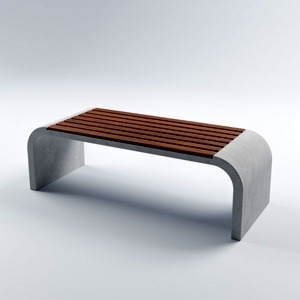 Скамейка бетонная Валенсия 50x160x60 см
