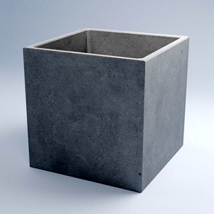 Вазон бетонный уличный Верона S 40x40x40 см